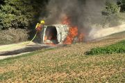 Brand eines Pkws